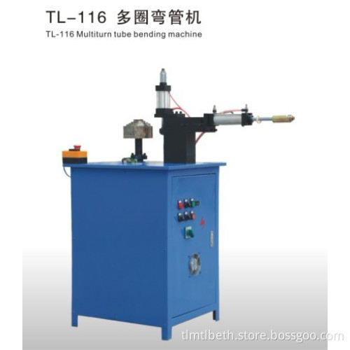 Multiturn tube bending machine for heating element